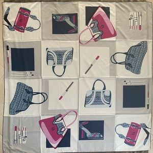 Italian style large silk scarf